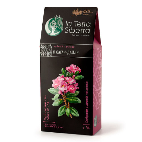 Чайный напиток со специями из серии "La Terra Siberra" с саган-дайля 60 гр. (розовый)