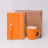 Подарочный набор JOY: блокнот, ручка, кружка, коробка, стружка; оранжевый (желтый)